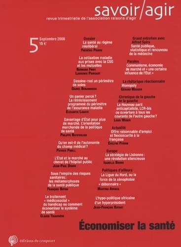 Savoir/agir n°5 : Economiser la santé - Collectif