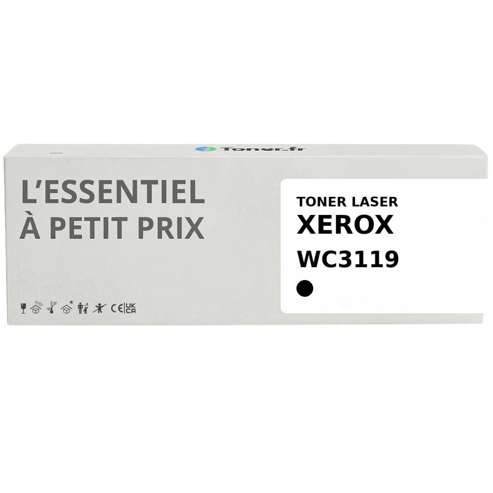 Toner compatible Xerox WC3119 Noir